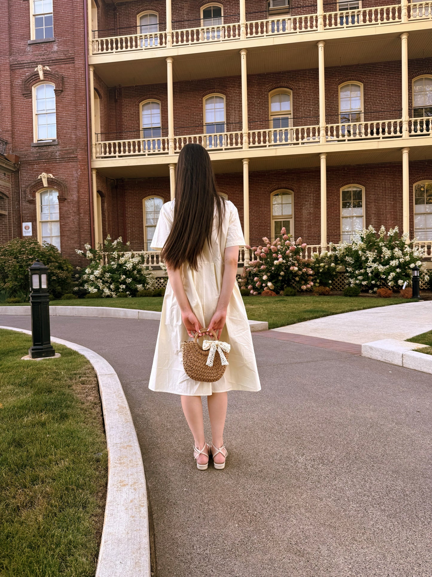 Lace Collar Cotton Dress