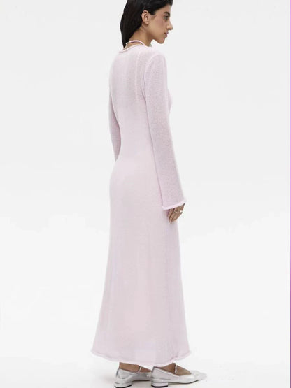Maxi Knitted Dress with Slip