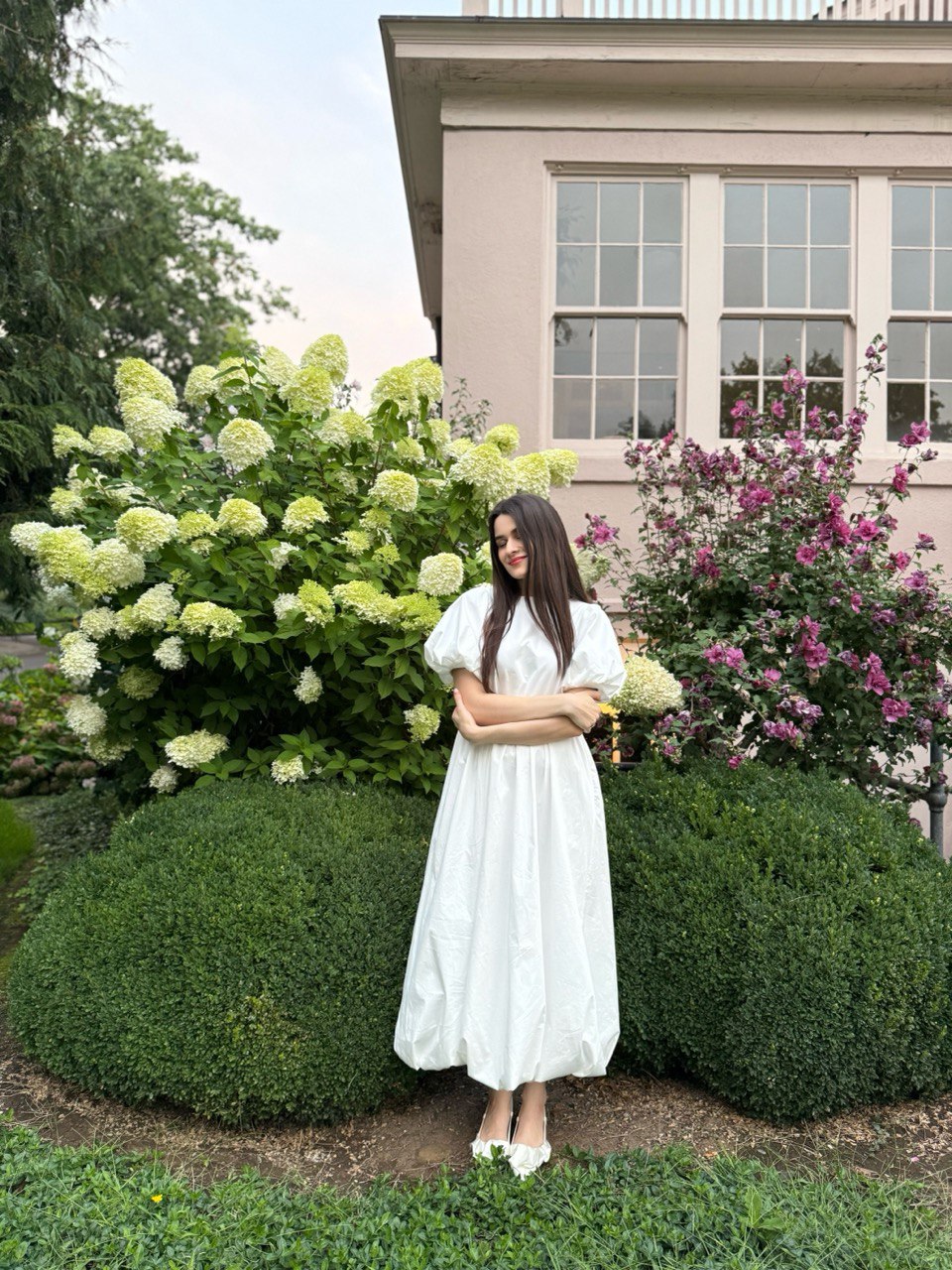Elegant Cotton Puff Sleeve Dress – YOUPRIKA
