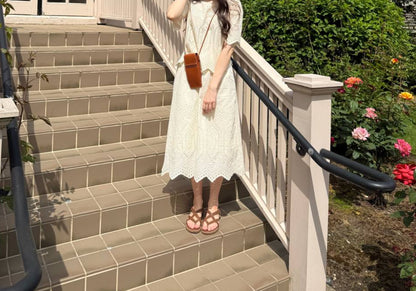 Beige Embroidered Set