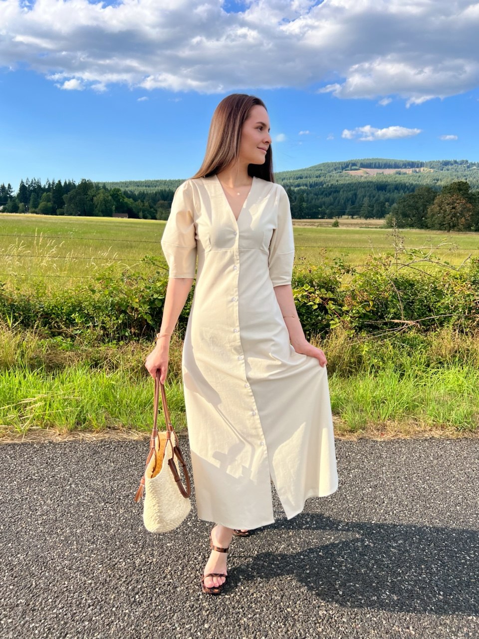 Natural Blend Maxi Dress